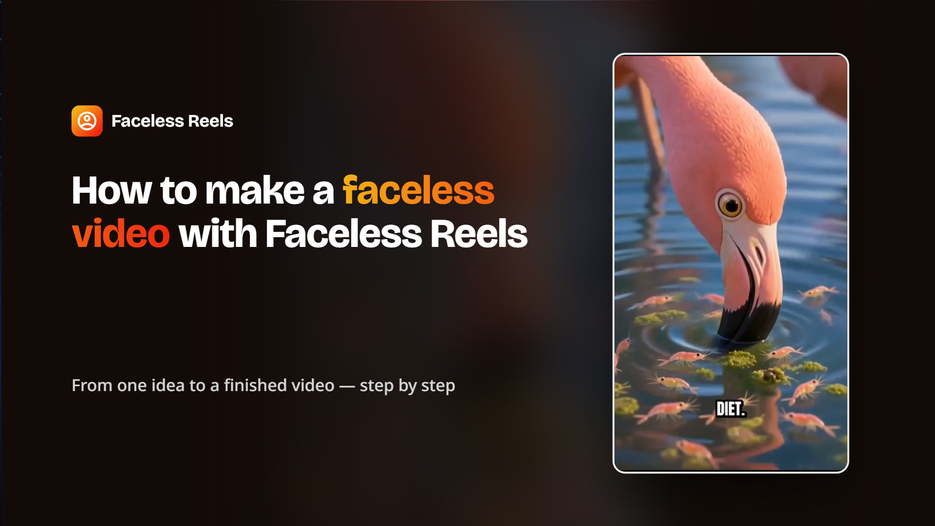 Faceless Reels walkthrough video: making a faceless video step by step